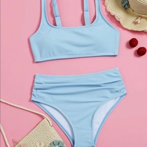 Blue bikini